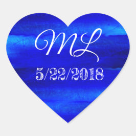 Pegatina En Forma De Corazón Boda con Pegatinas del Corazón de Novia y Groom