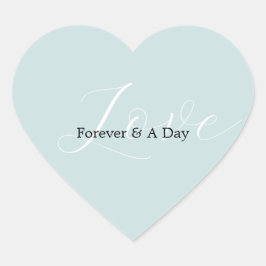 Pegatina En Forma De Corazón Boda elegante de la Casa de la Moneda de Amo Blanc