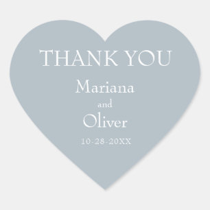 Pegatina En Forma De Corazón Boda gris claro Minimalista moderno