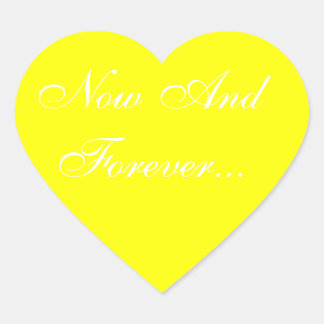 Pegatina En Forma De Corazón Bodas invitan al amarillo