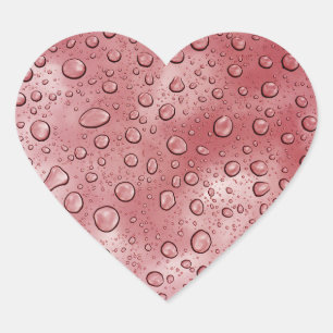 Pegatina En Forma De Corazón Bonito Color Rojo Agua goteo Divertido Pegatina de