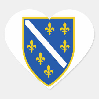 Pegatina En Forma De Corazón Bosnia y Herzegovina