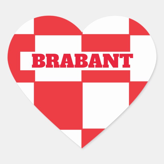 Pegatina En Forma De Corazón Brabant (Anverso)