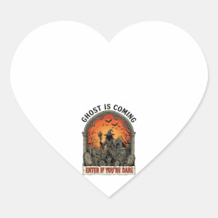 Pegatina En Forma De Corazón Bruja Cementerio Manos Zombie Halloween Llega Fant