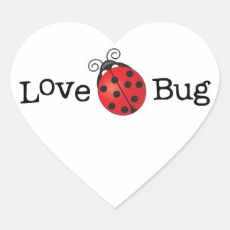 Pegatina En Forma De Corazón Bug de amor - Ladybug