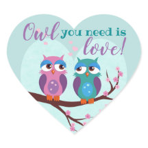 Búho que necesitas es amor personalizado Día de Sa