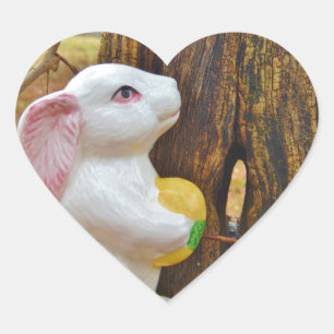 Pegatina En Forma De Corazón Bunny de Pascua