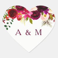 Burgundy Floral Boho todas las ocasiones favorecen