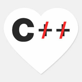 Pegatina En Forma De Corazón C, no C++