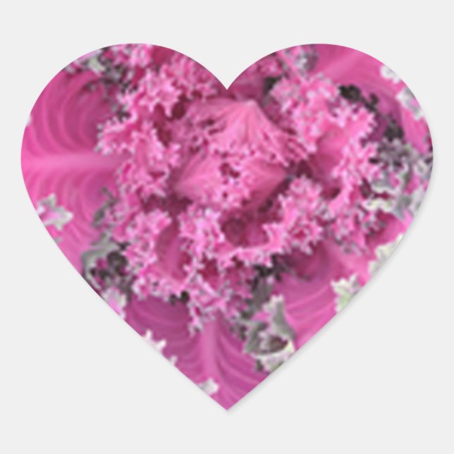 Pegatina En Forma De Corazón Cactus (Anverso)