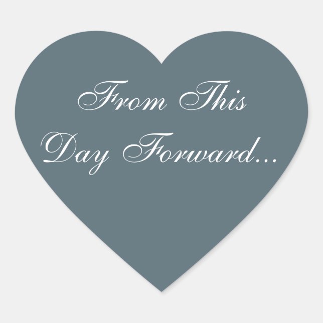 Pegatina En Forma De Corazón Cadete de invitaciones personalizado (Anverso)