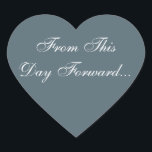 Pegatina En Forma De Corazón Cadete de invitaciones personalizado<br><div class="desc">Sellos de cadetes de color para cadete Boda y blanco - las parejas que participan en el DIY se preguntan muy a menudo: ¿qué es popular en estos días cuando se trata de stickers de boda? Estos exquisitos y variados Personalizables invitan a Pegatinas para Bodas Cadet y White a trabajar...</div>