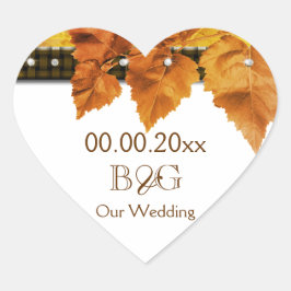 Pegatina En Forma De Corazón Caída sale de la boda del país #2