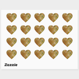 Pegatina En Forma De Corazón Calcomanías de corazón de mármol de tonos terrosos