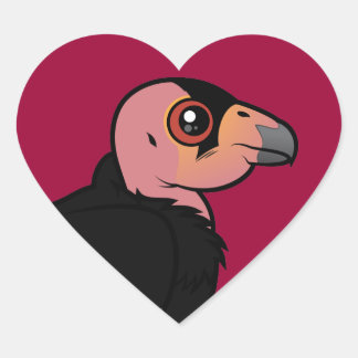 Pegatina En Forma De Corazón California Condor