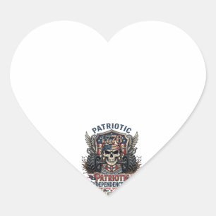 Pegatina En Forma De Corazón Camión Monstruo Patriótico 1776 Fuera de Carretera