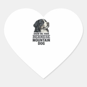 Pegatina En Forma De Corazón Camisa de diseño de grabado vintage de perro de mo