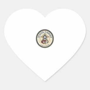 Pegatina En Forma De Corazón Camiseta Cristiana Antigua Padres del Desierto de