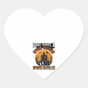 Pegatina En Forma De Corazón Camiseta de Casa Embrujada de Halloween Espeluznan