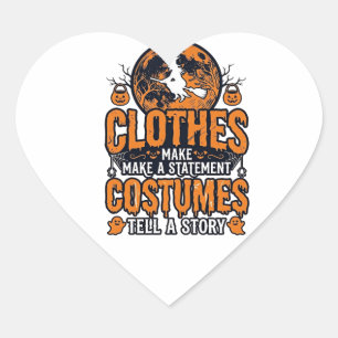 Pegatina En Forma De Corazón Camiseta de declaración de disfraz de ropa vintage