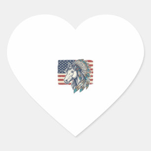 Pegatina En Forma De Corazón Camiseta de diseño vectorial vintage con bandera d