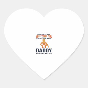 Pegatina En Forma De Corazón Camiseta de grabado vintage de Daddy de chica de v