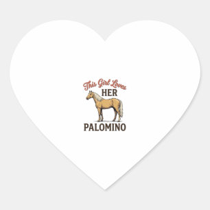 Pegatina En Forma De Corazón Camiseta de grabado vintage para amante de caballo