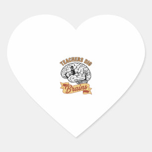 Pegatina En Forma De Corazón Camiseta de Halloween para maestros Punzante cereb