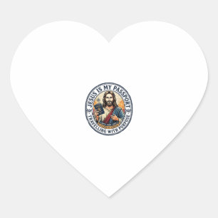 Pegatina En Forma De Corazón Camiseta de Misiones Globales Misioneras de Jesús