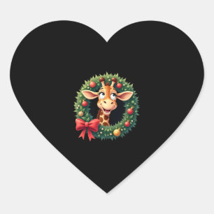 Pegatina En Forma De Corazón Camiseta divertida de jirafa con cara de meme navi