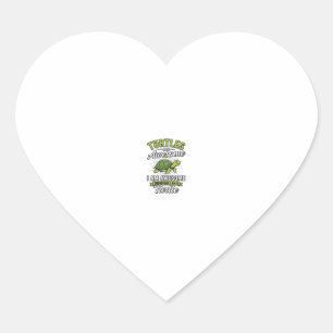 Pegatina En Forma De Corazón Camiseta Divertida De Tortugas Antiguas Genial_1