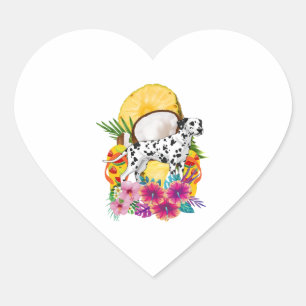 Pegatina En Forma De Corazón Camiseta divertida de verano de Dalmacia