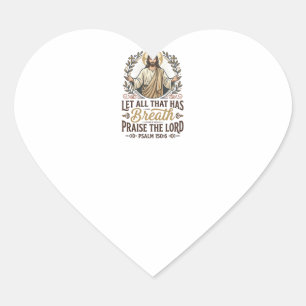 Pegatina En Forma De Corazón Camiseta gráfica de adoración acústica folk indepe