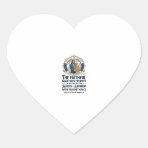 Pegatina En Forma De Corazón Camiseta Gráfica de Logística de Almacén de Jesús