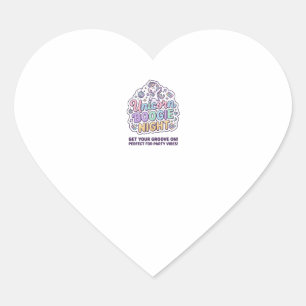 Pegatina En Forma De Corazón Camiseta gráfica de tipografía negrita para noche