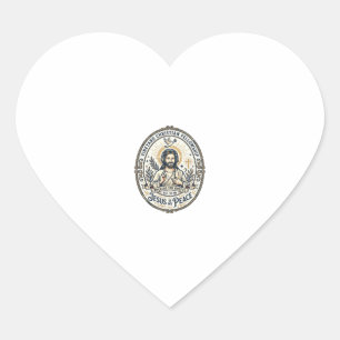 Pegatina En Forma De Corazón Camiseta gráfica estética de Jesús Lo Fi Study Bea