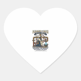 Pegatina En Forma De Corazón Camiseta Gráfica Jesus Fontanero Arte Cristiano_1
