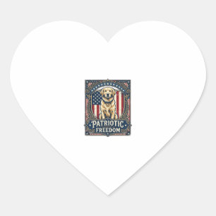 Pegatina En Forma De Corazón Camiseta gráfica vectorial de Golden Retriever pat