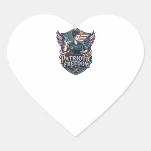 Pegatina En Forma De Corazón Camiseta gráfica vectorial de mamá cosiendo patrió