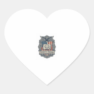 Pegatina En Forma De Corazón Camiseta gráfica vectorial del club de libros patr