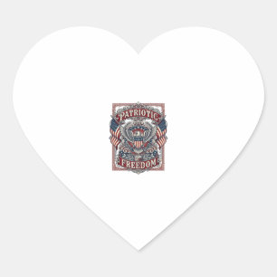 Pegatina En Forma De Corazón Camiseta Gráfica Vectorial Desfile Patriótico del 