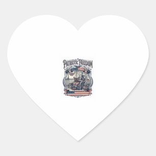 Pegatina En Forma De Corazón Camiseta gráfica vectorial Patriótico Porch Bookwo