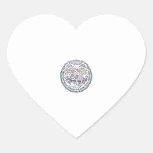 Pegatina En Forma De Corazón Camiseta mágica lenta y caprichosa de Unicornio Sl