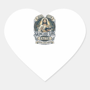Pegatina En Forma De Corazón Camiseta Vintage de Cuidado de la Piel Esteticista