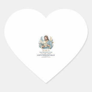 Pegatina En Forma De Corazón Camiseta Vintage de Jesús para Mamá que Guarda Rec