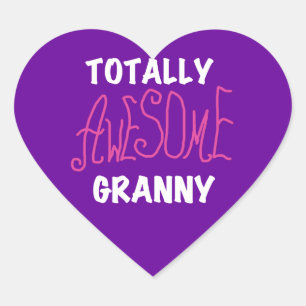 Pegatina En Forma De Corazón Camisetas rosas granny y GIfts totalmente impresio