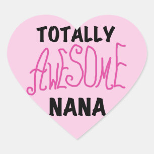 Pegatina En Forma De Corazón Camisetas y regalos de Nana Rosa