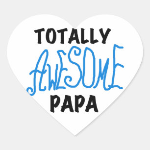 Pegatina En Forma De Corazón Camisetas y regalos de papá totalmente asombrosos