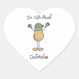 Pegatina En Forma De Corazón Camisetas y regalos locos por la medicina