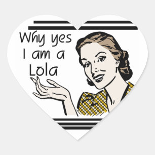 Pegatina En Forma De Corazón Camisetas y regalos Retro Lola